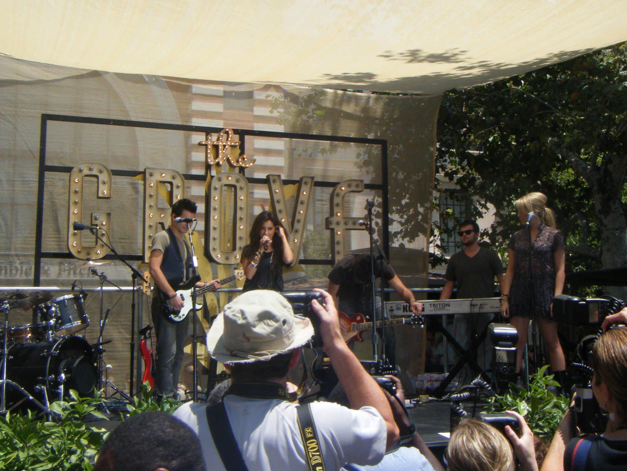 Ashley Tisdale Concert at the Grove in Los Angeles