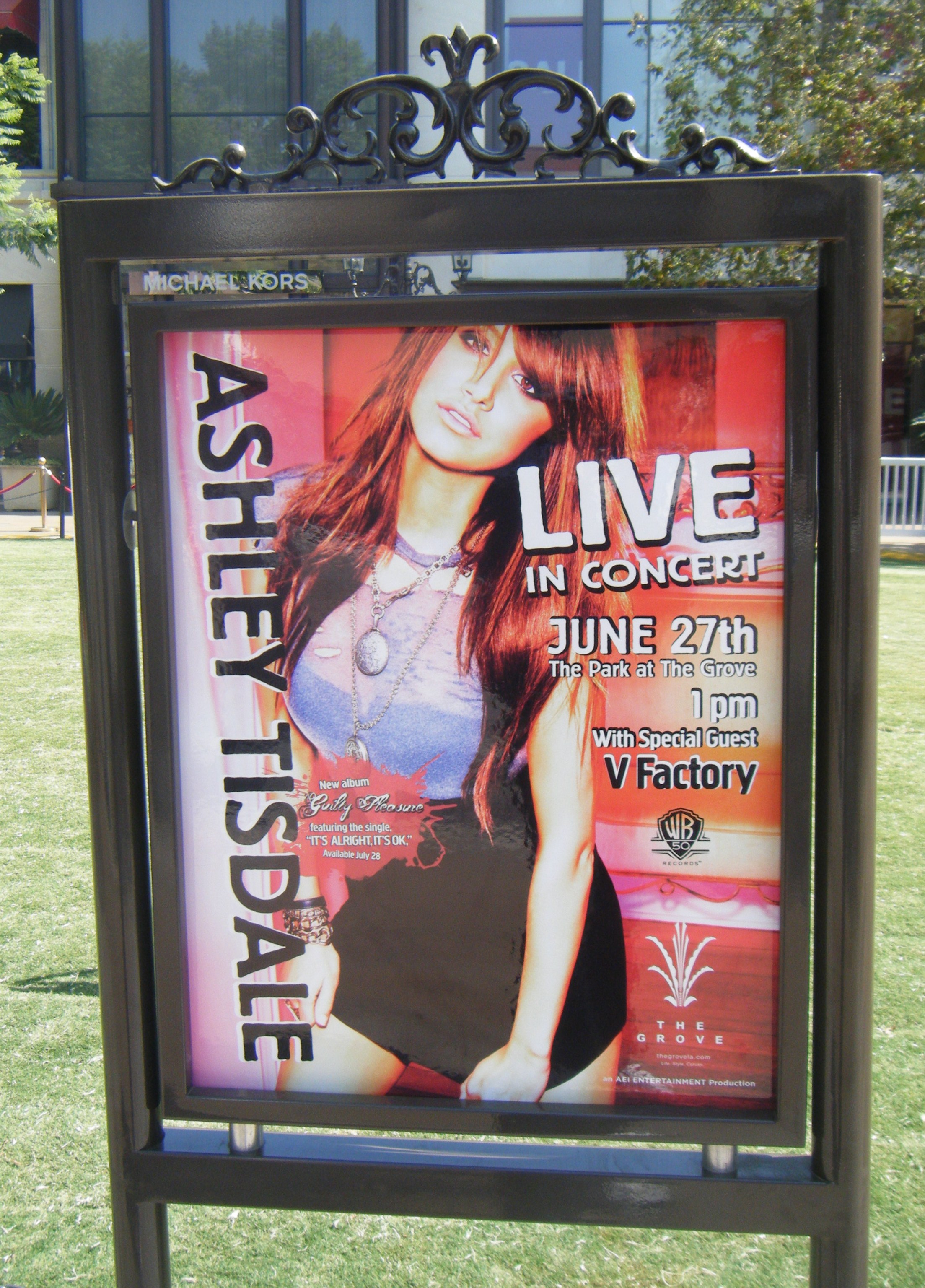 Ashley Tisdale Soundcheck at the Grove in Los Angeles