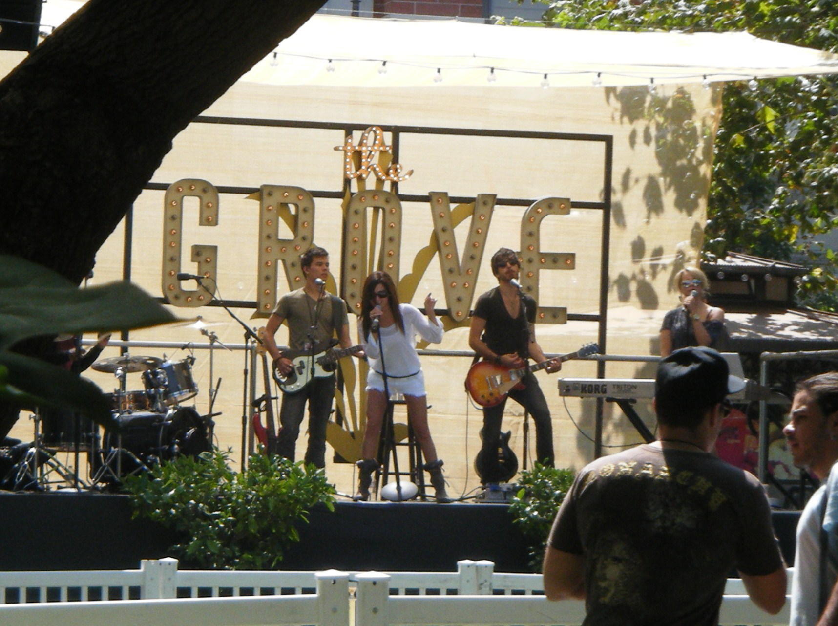 Ashley Tisdale Soundcheck at the Grove in Los Angeles