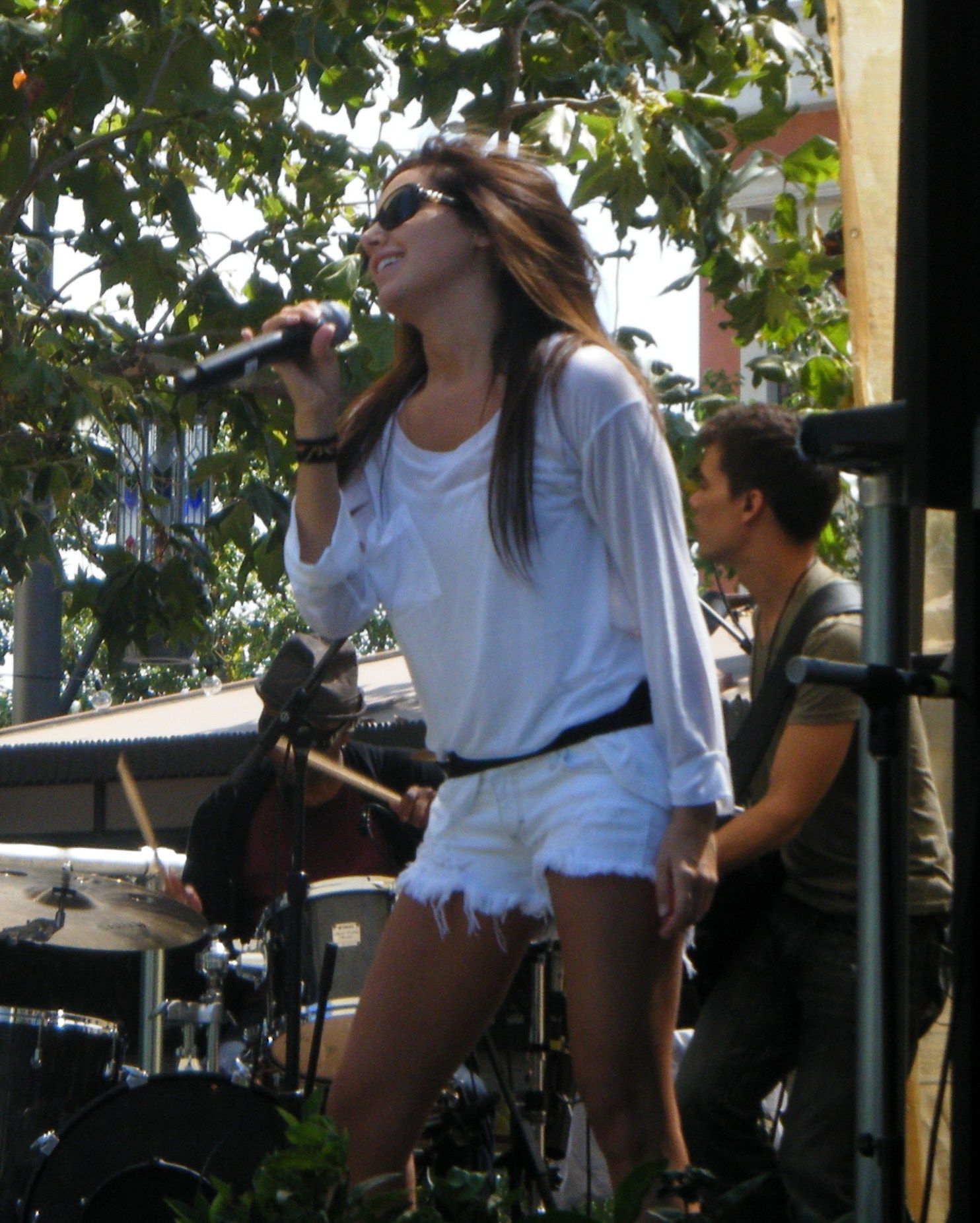 Ashley Tisdale Soundcheck at the Grove in Los Angeles
