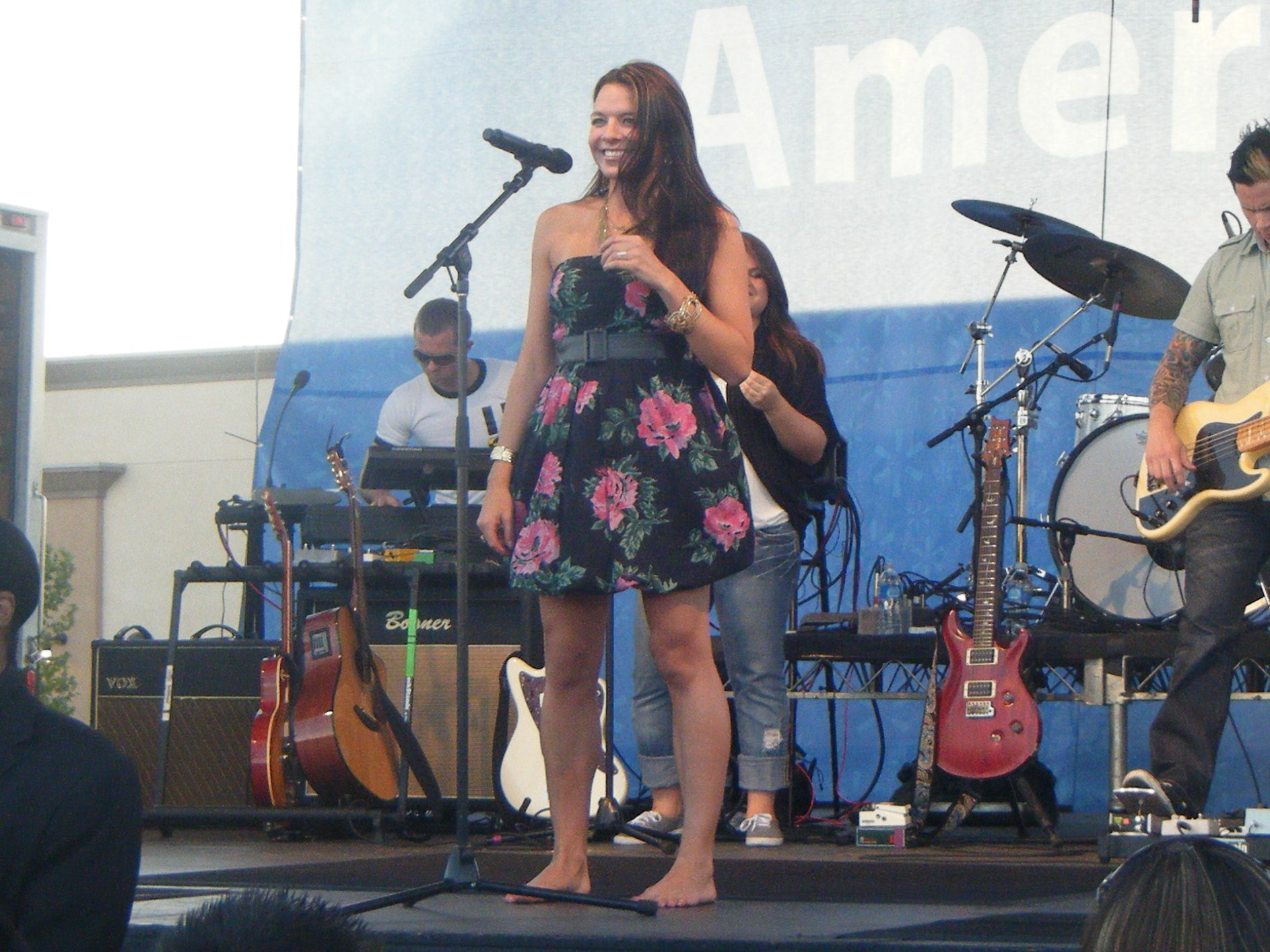 Emily Osment & Ashlyne Huff Concert at Wal-Mart
